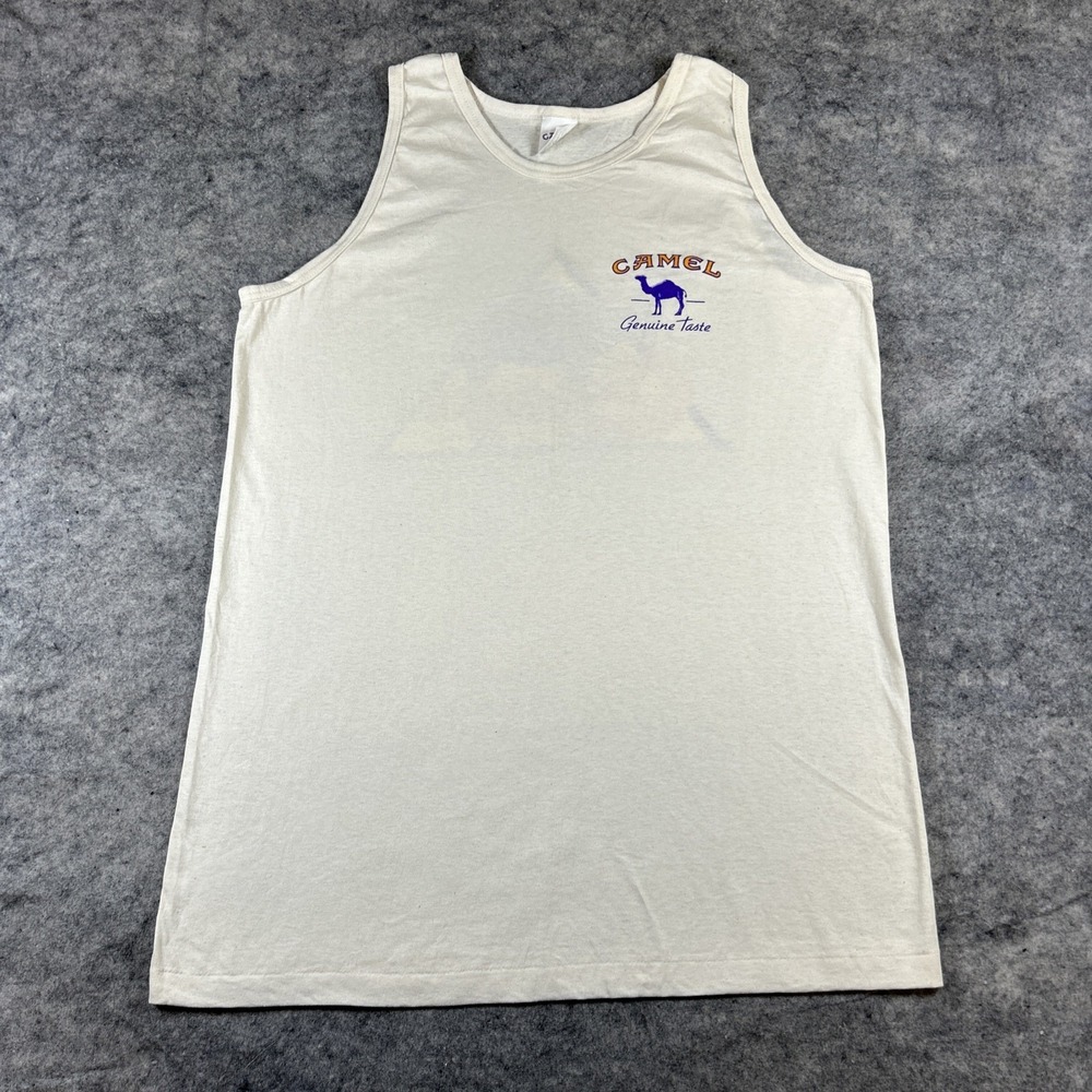 Vintage 1995 Camel Genuine Taste Tank Top Men's XL Cigarette Promo Retro‎